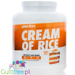 Per4m Cream of Rice, Carrot Cake 2kg - kleik ryżowy bez cukru, regeneracyjny posiłek treningowy, smak Ciasto Marchewkowe