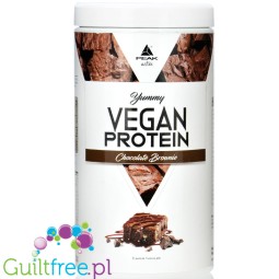 Peak Yummy Vegan Protein Chocolate Brownie - vegan protein supplement without soy and gluten, Chocolate Brownie flavor