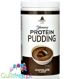 Peak Yummy Protein Pudding Chocolate - chocolate keto protein pudding, 21g protein per 100kcal serving, 15 pudding servings