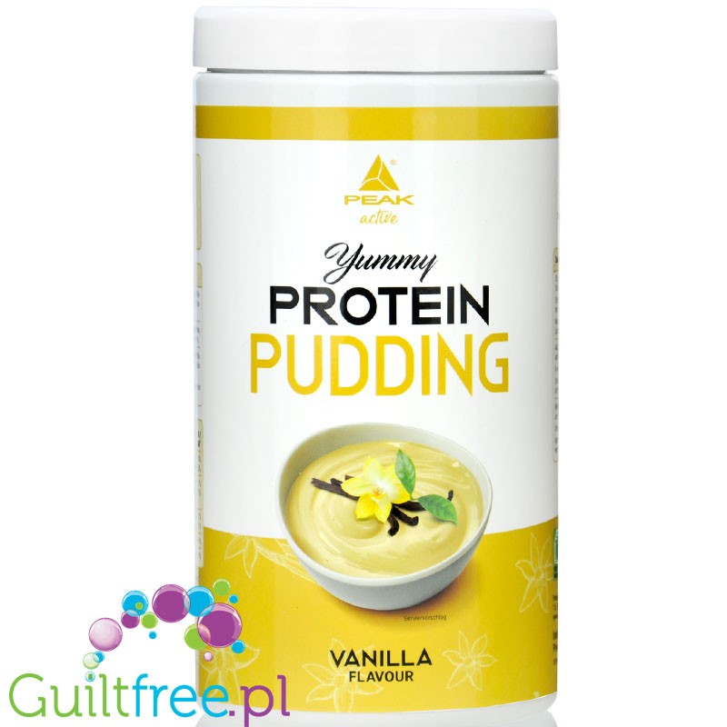 Peak Yummy Protein Pudding Vanilla - waniliowy keto budyń białkowy, 21g białka w porcji 100kcal, 15 porcji puddingu