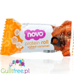 Novo Protein Roll Salted Caramel - praline cubes with protein cream in chocolate 10g protein & 100kcal