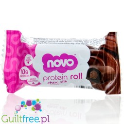 Novo Protein Roll Choc Silk - kostki pralinowe z kremem proteinowym w czekoladzie 10g białka & 100kcal