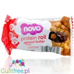 Novo Protein Roll Peanut Butter - kostki pralinowe z kremem proteinowym w czekoladzie 10g białka & 100kcal