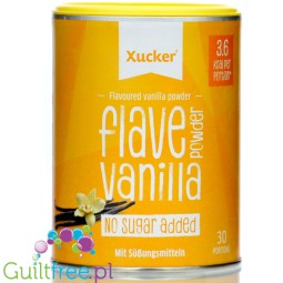 Xucker Flave Powder Vanilla - waniliowy aromat słodzący w proszku bez cukru, ze stewią i erytrolem