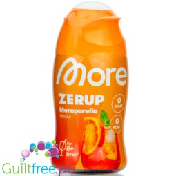 More Nutrition Zerup Moreperello na 8L - skoncentrowany syrop do wody bez cukru i kalorii, Moreperello