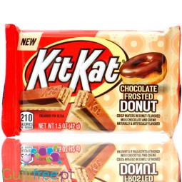 KitKat Chocolate Frosted Donut (CHEAT MEAL) - KitKat chocolate frosted donut filling.