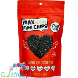 Max Sweets Vegan Mini Chips Dark Chocolate - vegan sugar-free chocolate drops with stevia and erythrol