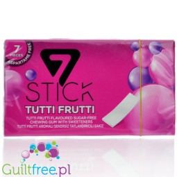 Ceremony 7 Stick Tutti Frutti – guma do żucia bez cukru i aspartamu o smaku owocowym