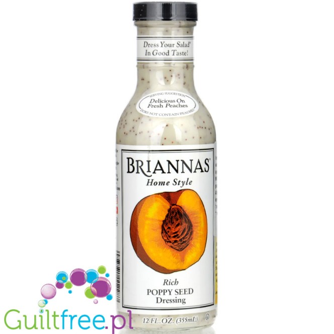 Briannas Home Style Rich Poppy Seed Dressing - kremowy dressing sałatkowy z makiem, cebulą i musztardą