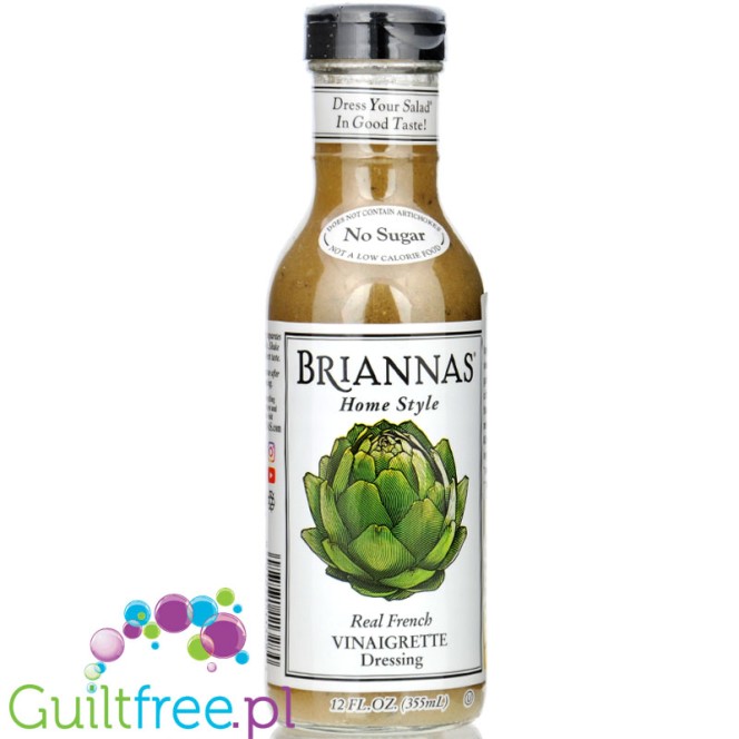 Briannas Home Style Real French Vinaigrette Dressing - keto dressing sałatkowy vinaigrette bez cukru