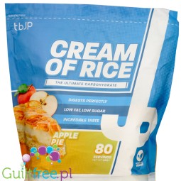 TBJP Cream of Rice, Apple Pie 2kg - kleik ryżowy bez cukru, regeneracyjny posiłek treningowy, Szarlotka