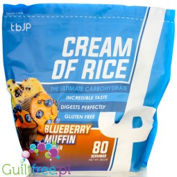 TBJP Cream of Rice, Blueberry Muffin 2kg - kleik ryżowy bez cukru, regeneracyjny posiłek treningowy, Muffiny Jagodowe