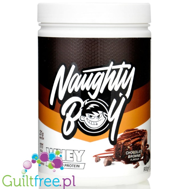 Naughty Boy Whey Advanced Protein Chocolate Brownie 900g - gęsta odżywka białkowa WPI, WPC & MPC, Czekoladowe Brownie