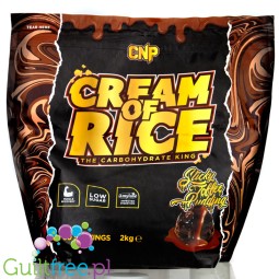 CNP Cream of Rice, Sticky Toffee Pudding 2kg - post-workout sugar-free meal with chromium and amylase, flavor Toffee Puddi