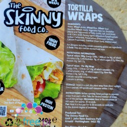 Skinny Food Protein Tortilla 6szt x 21cm - keto wrapy proteinowe 123kcal & 4g węglowodanów