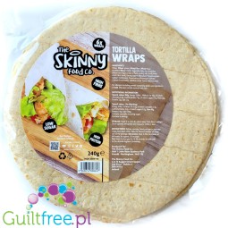 Skinny Food Protein Tortilla 6szt x 21cm - keto wrapy proteinowe 123kcal & 4g węglowodanów