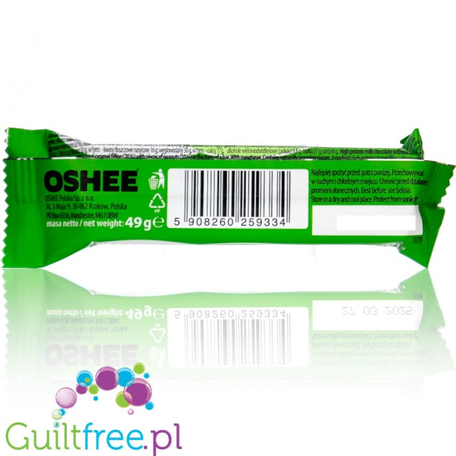 Oshee Protein Bar Peanut & Caramel - protein bar with caramel and nut filling