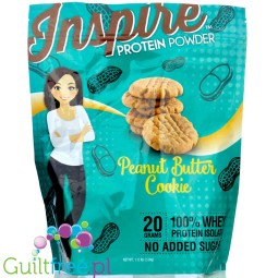 Inspire Protein Whey Peanut Butter Cookie - lactose-free 100% WPI bariatric protein powder