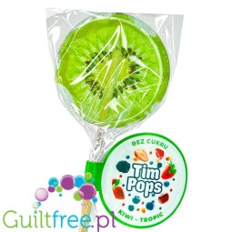 TimPops Kiwi - natural sugar-free lollipop with fruit pieces