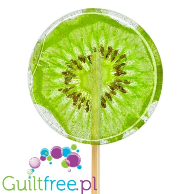 TimPops Kiwi - natural sugar-free lollipop with fruit pieces