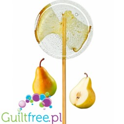 TimPops Pear 4cm - natural sugar-free lollipop with fruit pieces, 39kcal