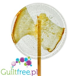 TimPops Pear 4cm - natural sugar-free lollipop with fruit pieces, 39kcal