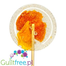 TimPops Mango 4cm - natural sugar-free lollipop with fruit pieces, 39kcal