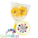 TimPops Banana 4cm - natural sugar-free lollipop with fruit pieces, 39kcal