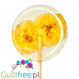 TimPops Banana 4cm - natural sugar-free lollipop with fruit pieces, 39kcal