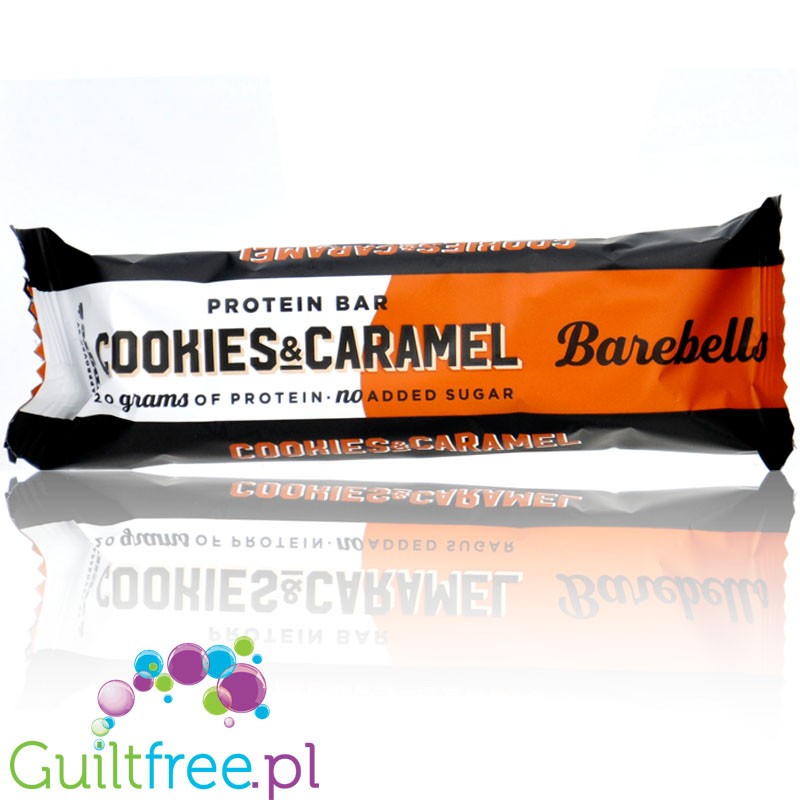 Barebells Cookies & Caramel - mięciutki baton proteinowy bez dodatku cukru, 20g białka & 198kcal