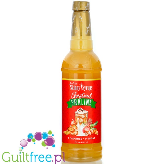 Jordan's Skinny Syrups Chestnut Praline - zero calorie coffee syrup with chestnut parlin flavor