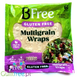 BFree Multigrain Protein Wraps 81kcal - gluten-free vegan multigrain wraps, 6pcs x 42g