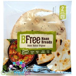 BFree Naan Breads 2 pcs x 120g - gluten-free bread 166kcal & 28g carbohydrates