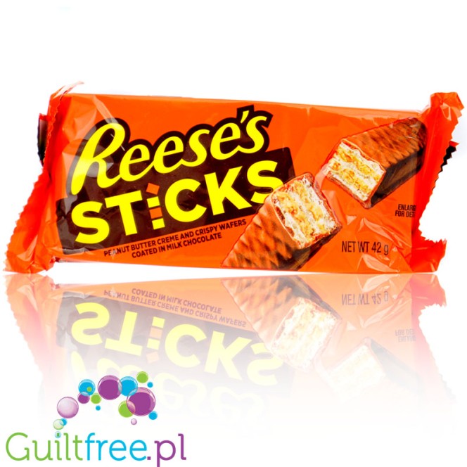 Reese's Sticks Peanut Butter Creme Crispy Wafers (CHEAT MEAL) - peanut butter crispy wafer.