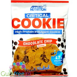Applied Nutrition Critical Cookie Chocolate Chip - wielgachne ciacho 17g białka bez słodzików z kawałkami czekolady