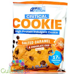 Applied Nutrition Critical Cookie Salted Caramel & Chocolate Chip - XXL ciacho 17g białka bez słodzików z kawałkami czekolady