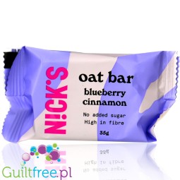 N!ck's Nicks Oat Bar Blueberry Cinnamon - sugar-free oat bar with blueberries and cinnamon 135kcal
