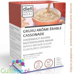 Dieti Meal Oatemal, Maple - oatmeal with maple brown sugar flavor