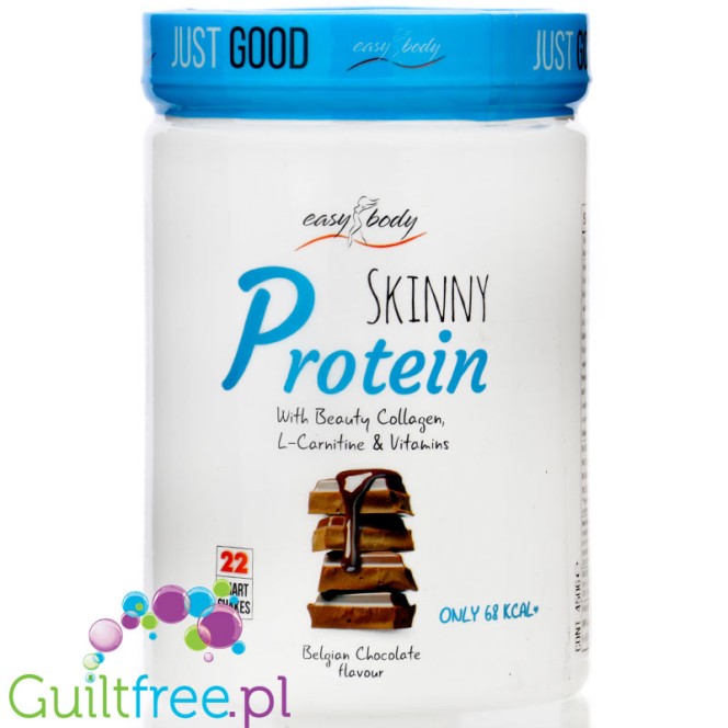 QNT Easy Body Skinny Protein Belgian Chocolate - odżywka białkowa z kolagenem, L-karnityną i witaminami