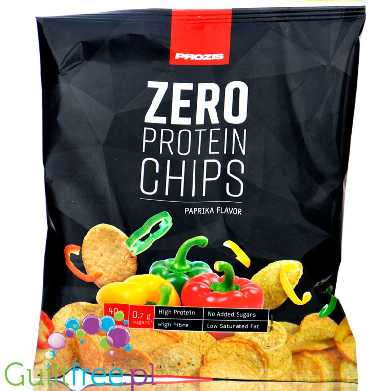 Prozis Zero Protein Chips Paprika - chipsy wysokobiałkowe Paprykowe 40% białka