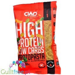 Ciao Carb High Protein ProtoPasta, Stortini - makaron proteinowy 60% białka, Nitki