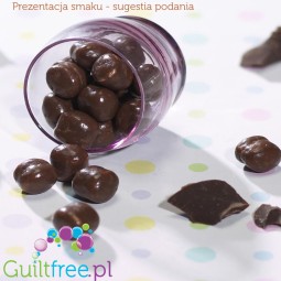 Dieti Snack Soy Puffs Milk Chocolate - chrupiące kuleczki proteinowe w polewie o smaku Mlecznej Czekolady