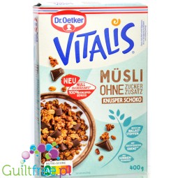 Dr. Oetker Vitalis Müsli Knusper Schoko - chocolate muesli with chocolate chunks without added sugar