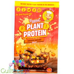 Macro Mike Peanut Plant Protein, Chocolate Hazelnut 40g - wegańska kremowa odżywka bez glutenu, mleka i sukralozy