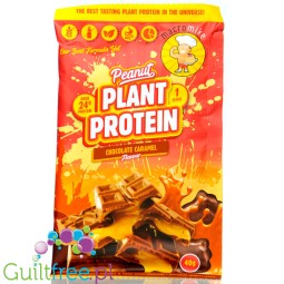 Macro Mike Peanut Plant Protein, Chocolate Caramel 40g - wegańska kremowa odżywka bez glutenu, mleka i sukralozy