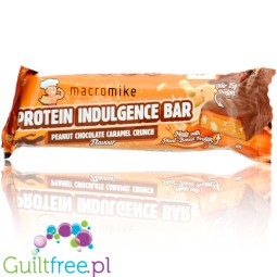 Macro Mike Peanut Chocolate Caramel Crunch Protein Indulgence - vegan protein bar 15g of protein