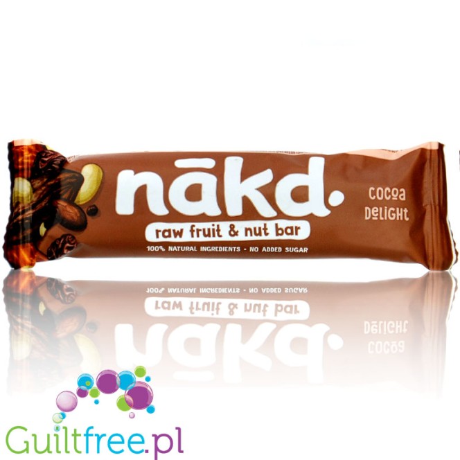 Nakd Cocoa Delight Fruit & Nut Bar - wegański baton nerkowcowo-daktylowy bez słodzików