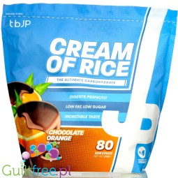 TBJP Cream of Rice, Chocolate Orange 2kg - sugar free rice gruel, recovery workout meal, Chocolate with Orange