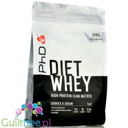 PhD Diet Whey Lean Matrix Cookies & Cream 1kg - odżywka białkowa z L-karnityną, CLA i ekstraktem zielonej herbaty