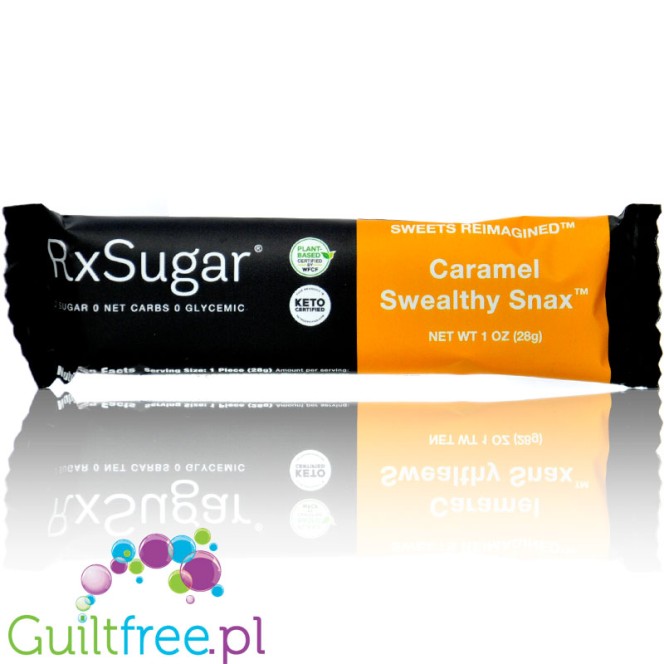 RxSugar Caramel Swealthy Snax Snack Bar - keto baton zero węglowodanó netto